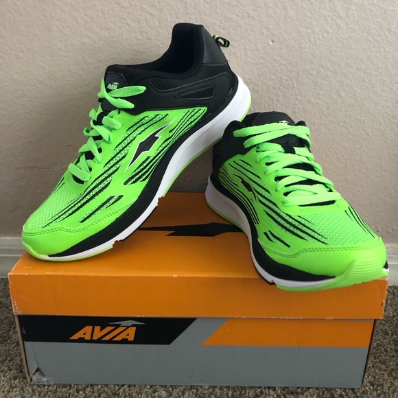 Neon Green Avia Running Shoes - Picture 2 of 6
